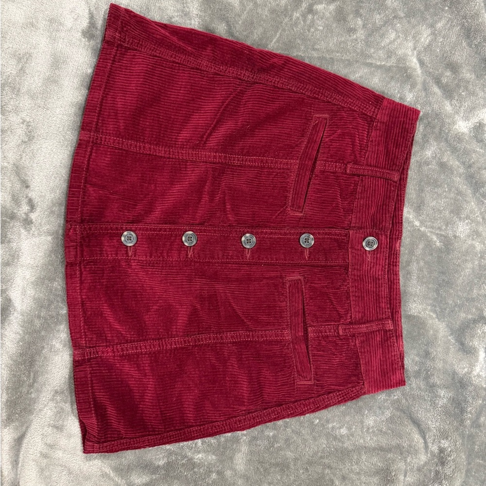 NWOT burgundy American Eagle skirt size 0